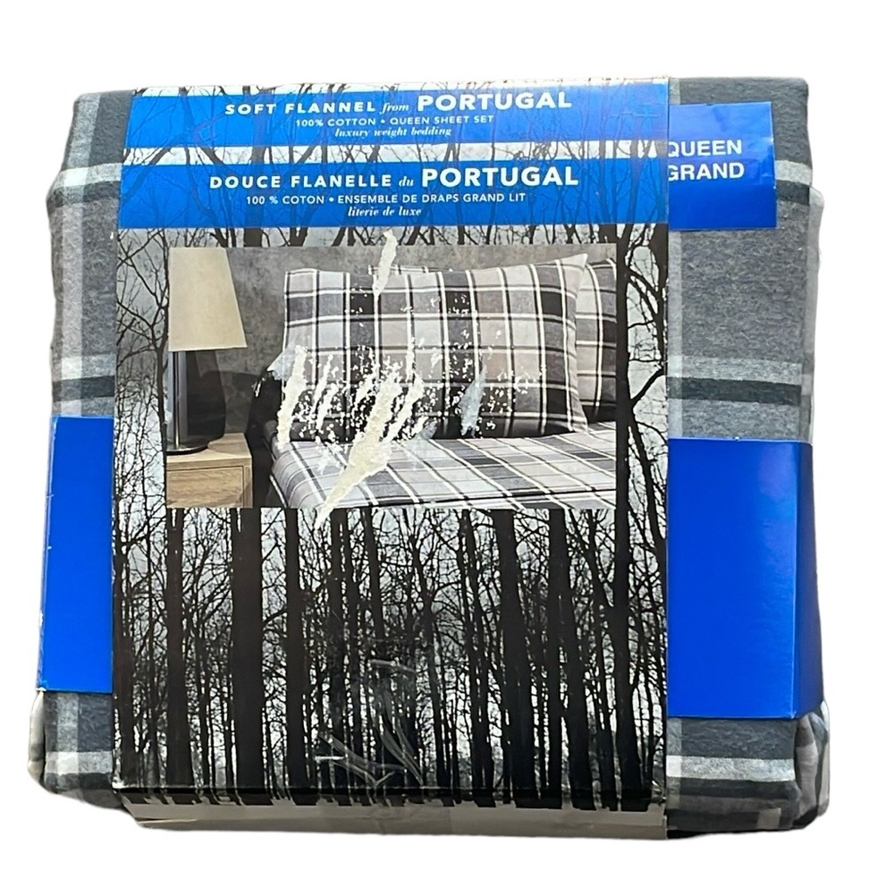 Soft Flannel from Portugal Luxury Queen Sheet Set